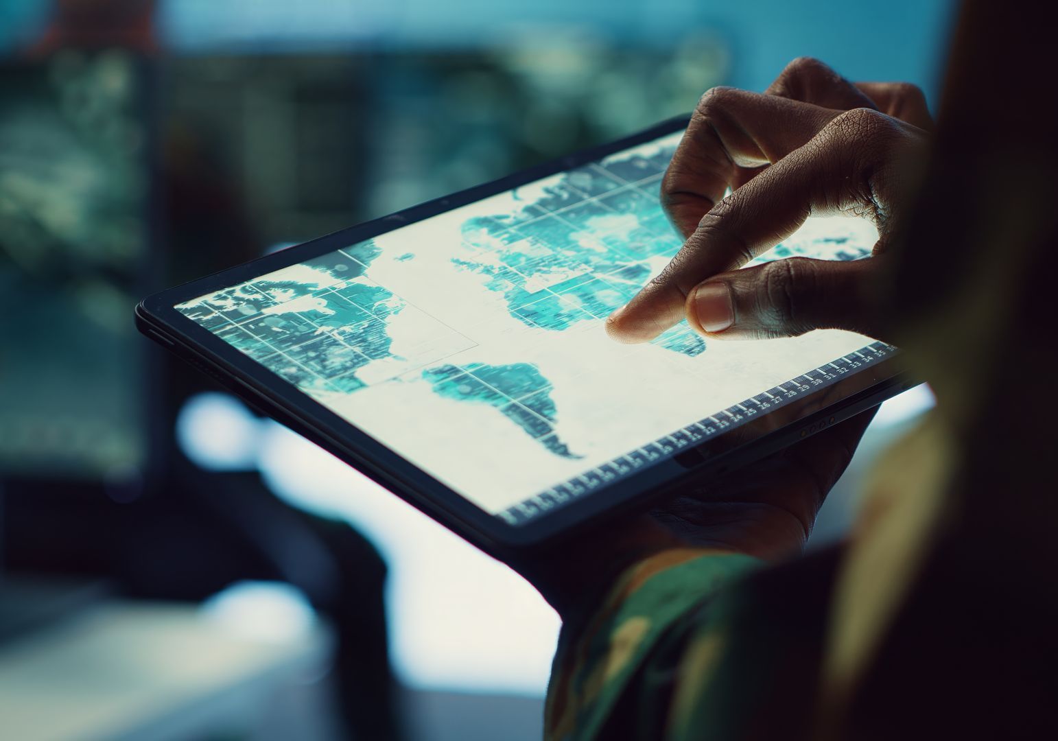 GIS interface on tablet for spatial queries GIS interface on tablet for spatial queries
