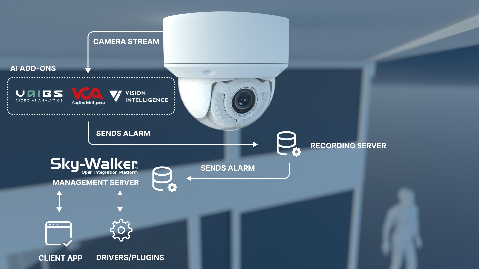 How does AI integrate with Sky-Walker PSIM?
