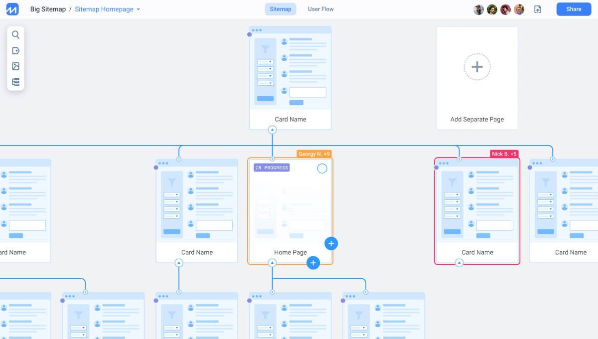 FlowMapp sitemap builder