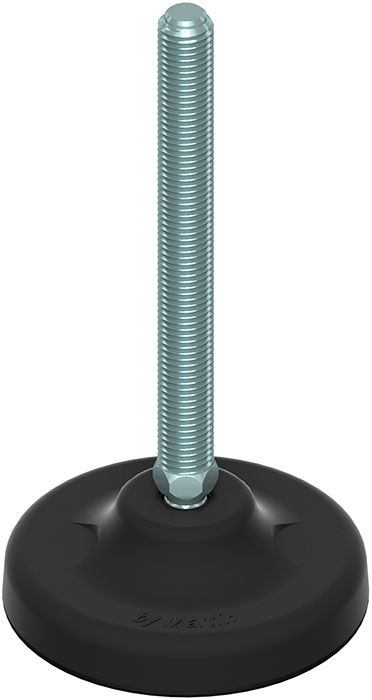 A rubber base with a screw on top of it.