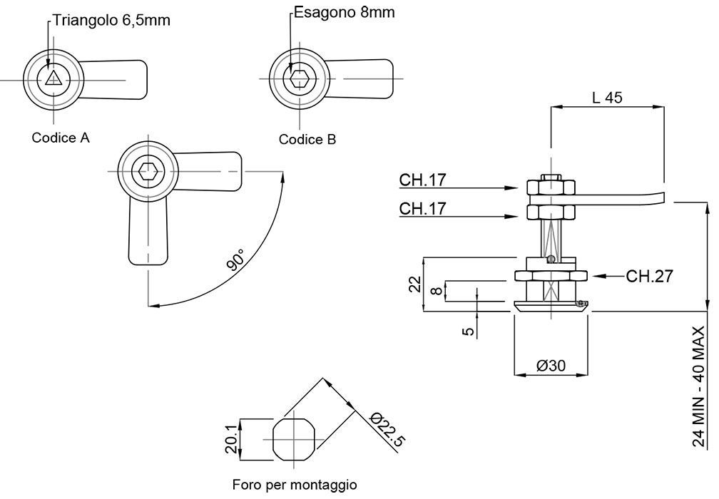 A black and white drawing of a metal object with measurements.