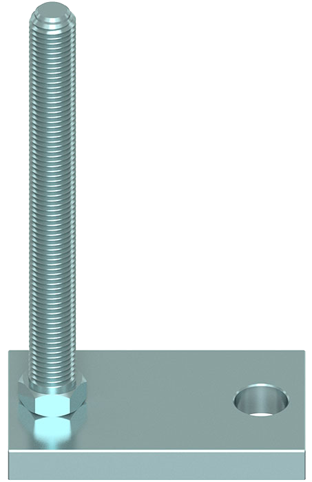 RECTANGULAR ZINC STEEL FOOT