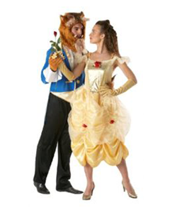 Couple in Beauty and the Beast Costumes — Costumes Galore in Maroochydore, QLD