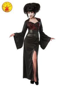 Woman in a Gothic-style Costume, Black Dress — Costumes Galore in Maroochydore, QLD