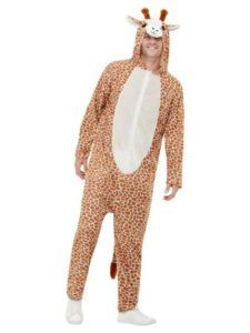 Person in a Giraffe Onesie Costume With a Hood, and a Brown Spotted Pattern — Costumes Galore in Maroochydore, QLD