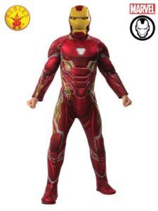 Iron Man Costume, Red and Gold Armor, Full Body, White Background — Costumes Galore in Maroochydore, QLD