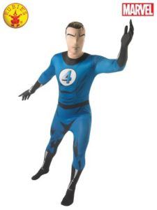 a Blue Fantastic Four Costume With a Stylized 