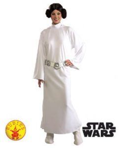 Princess Leia Costume With White Dress, Belt, and Signature Hairstyle  — Costumes Galore in Maroochydore, QLD