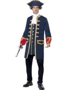 Man in Navy Blue Colonial Costume — Costumes Galore in Maroochydore, QLD