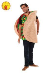 Man in Taco Costume, Black Pants, Brown Shoes — Costumes Galore in Maroochydore, QLD