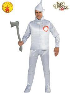 Man in Tin Man Costume From the Wizard of Oz, Holding an Ax — Costumes Galore in Maroochydore, QLD