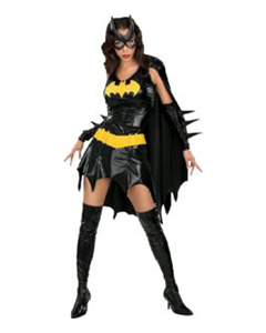 Woman in Batgirl Costume With Black and Yellow Details — Costumes Galore in Maroochydore, QLD