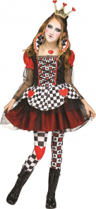 Woman in a Costume With a Checkered Pattern and Heart Accents — Costumes Galore In Maroochydore, QLD