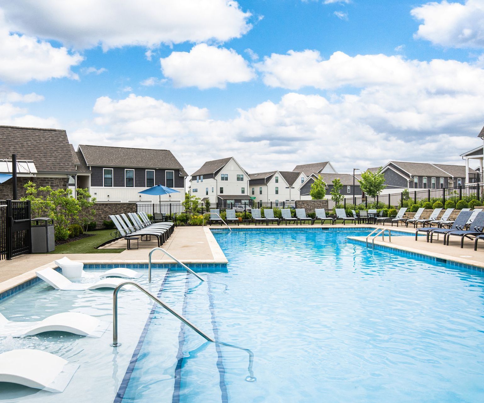 Aerial view of pool
