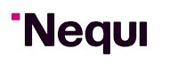 Logotipo de Nequi: texto de color violeta oscuro con un cuadrado magenta en la esquina superior izquierda.
