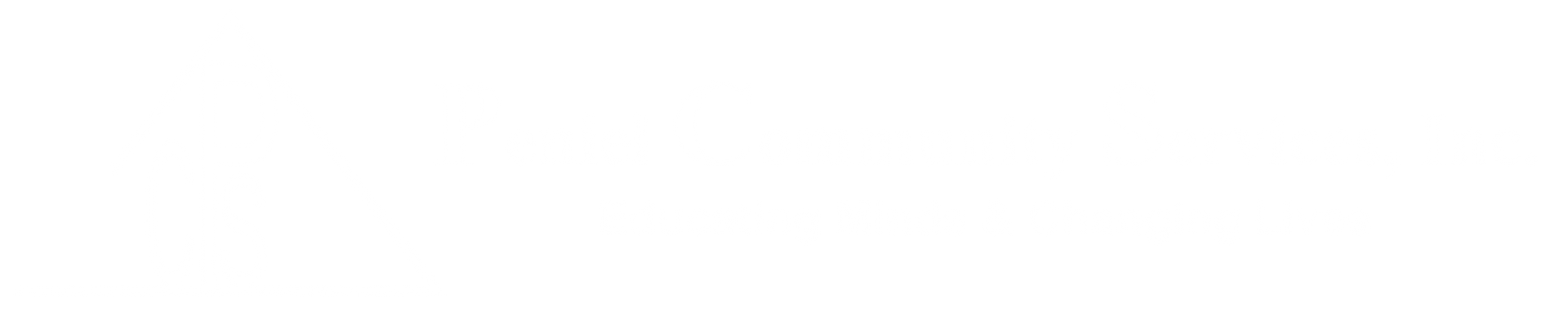 White Logo of Peniel Community Services