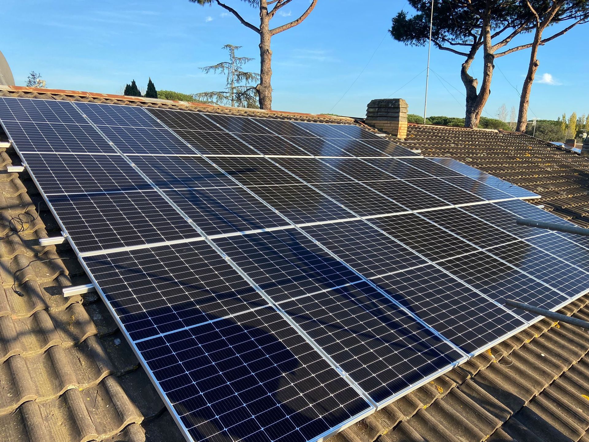 impianto realizzato da un installatore di fotovoltaico a roma