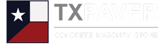 Logo of TX Paver, a Texas-themed design with a flag and the text 