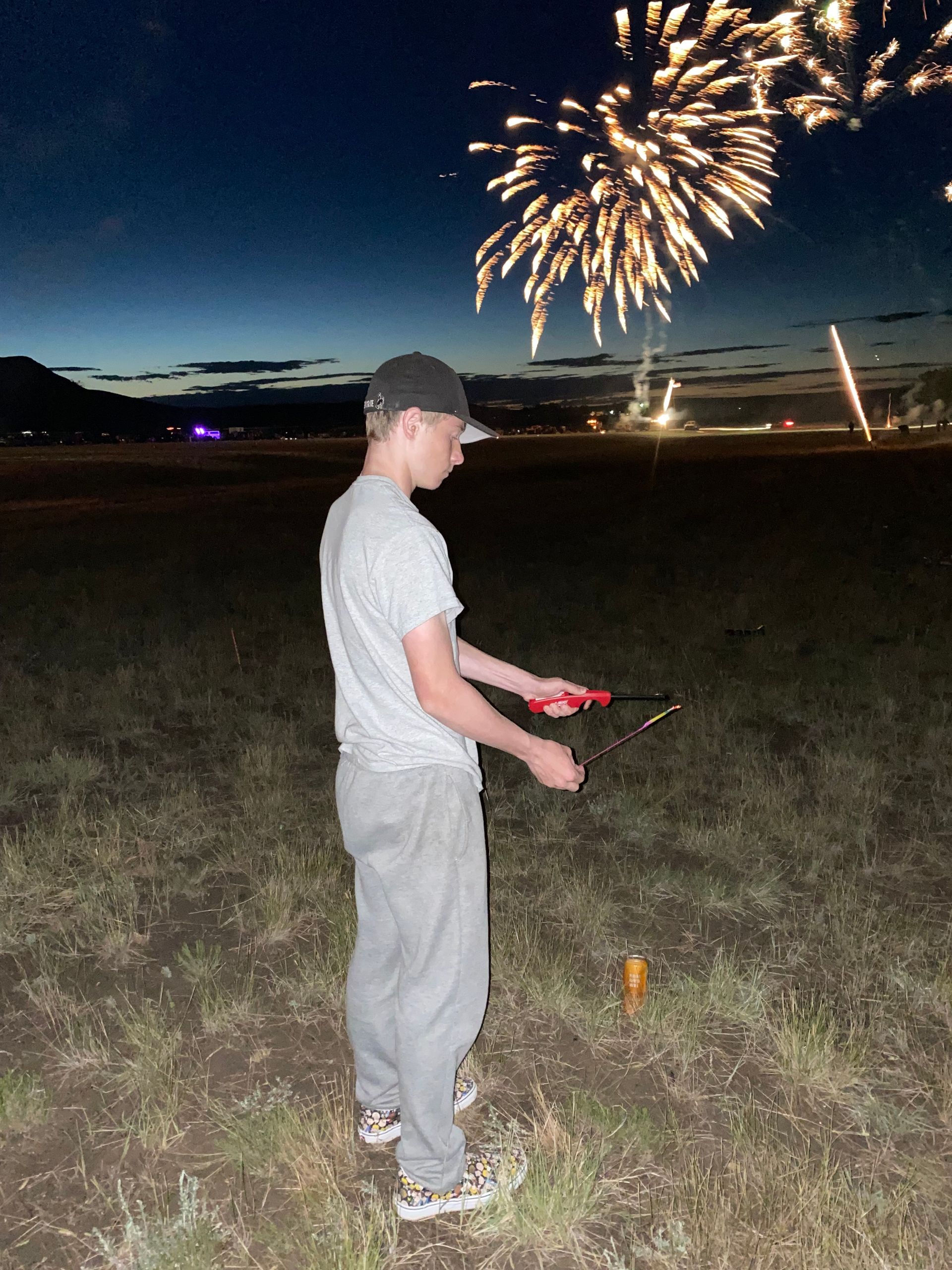 boy with firework