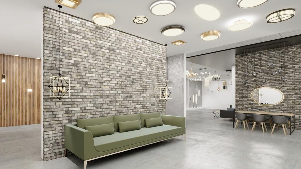 עיצוב ותכנון אולם תצוגה חברת יהלום תאורה - מעצבת פנים שמרית אוחיון