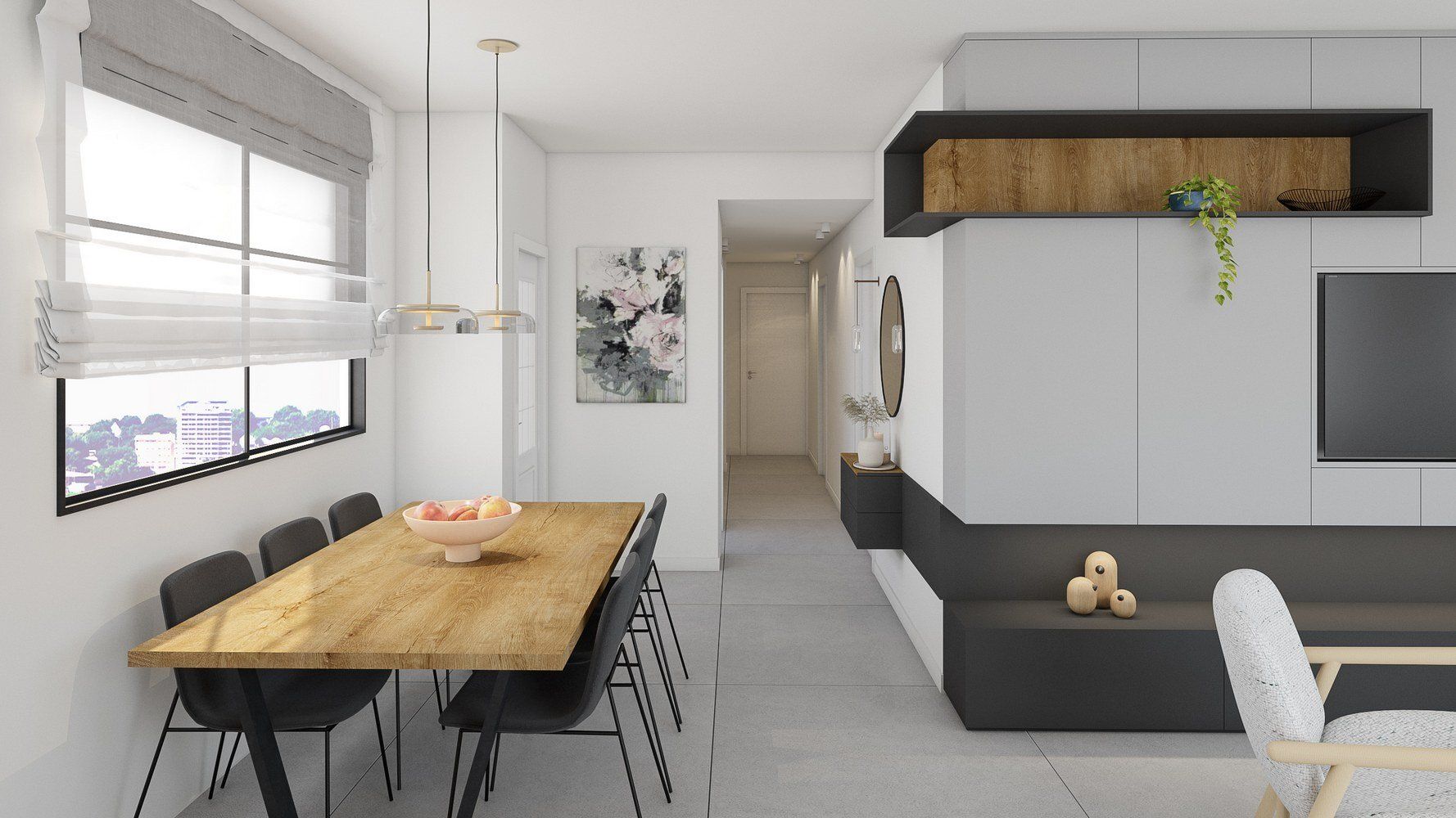 עיצוב פנים בסגנון אורבני במודיעין