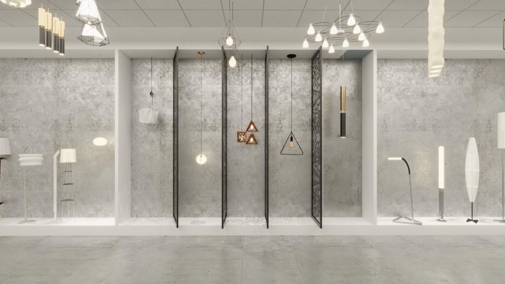 עיצוב ותכנון אולם תצוגה - מעצבת פנים שמרית אוחיון