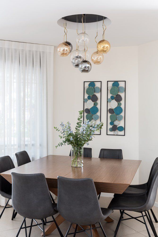 עיצוב פינת אוכל בית יוקרתי באיזור המרכז