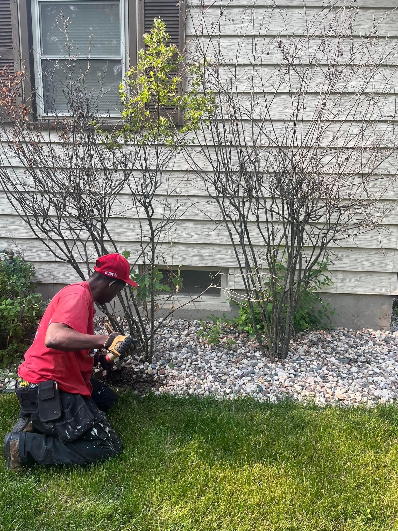 A Man is Kneeling in the Grass – Appleton, WI - Errands & Property Maintenance 