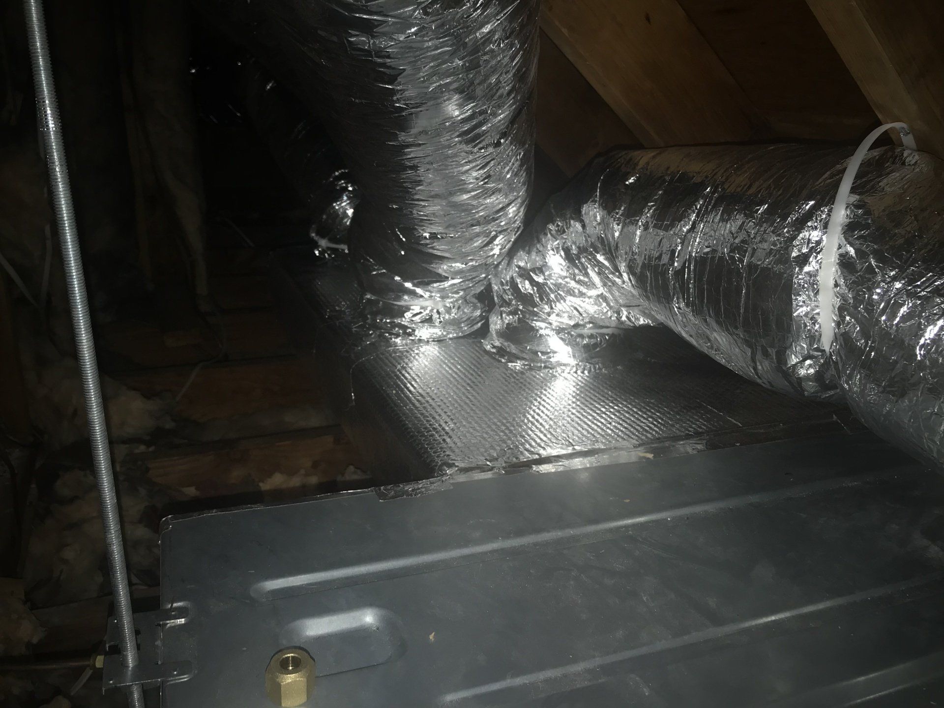 air duct system in attic