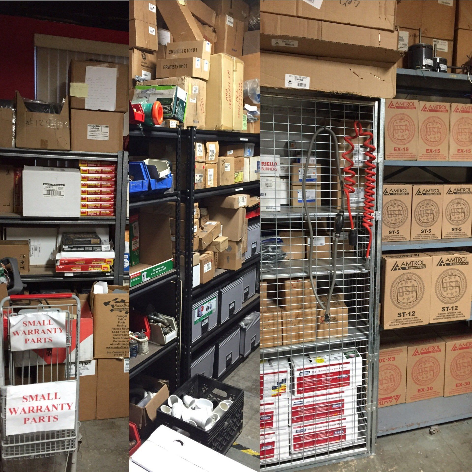 Gallett Air stock room