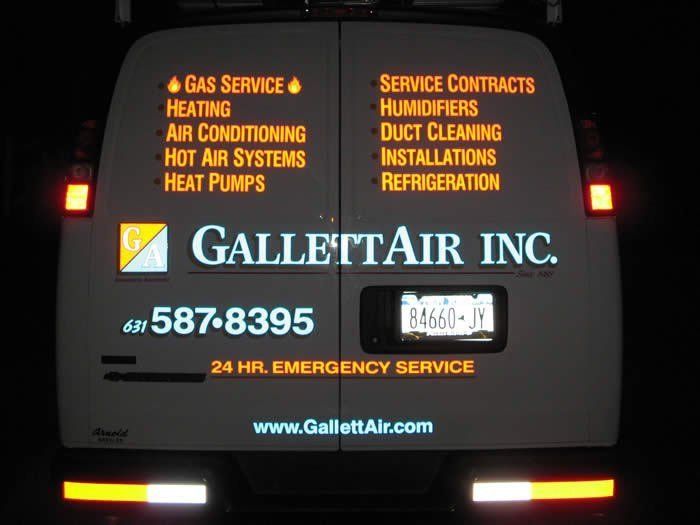 Gallett Air work van