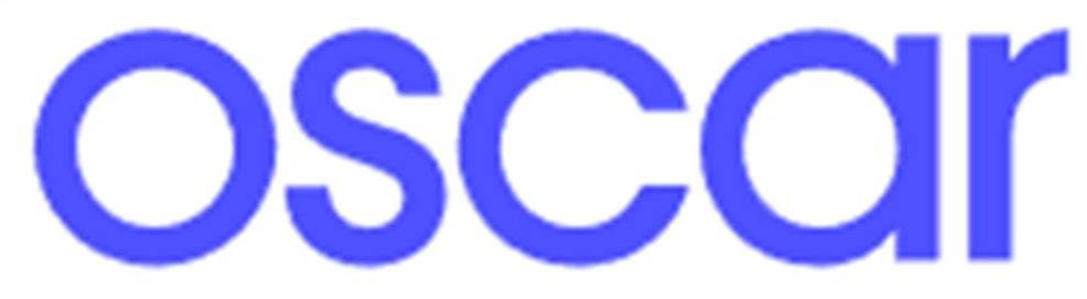 The word "oscar" in blue against a white background.
