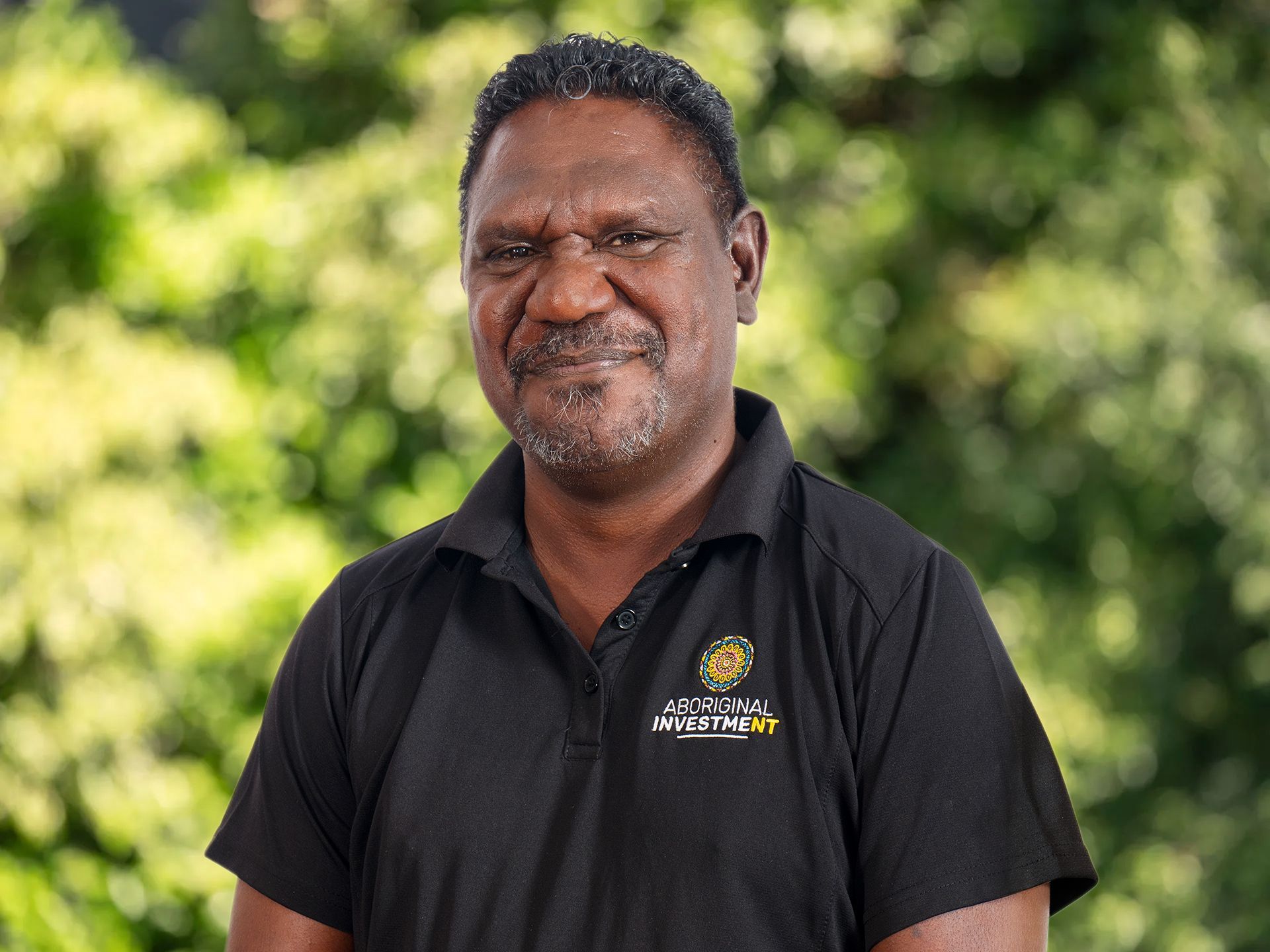 Photo of Mr Brian Tipungwuti, Warankuwu (Pandanus) man from the Tiwi Islands