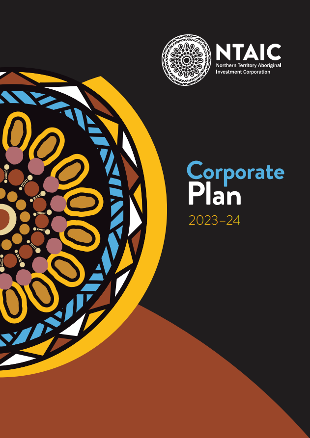 The cover of a corporate plan for ntaic