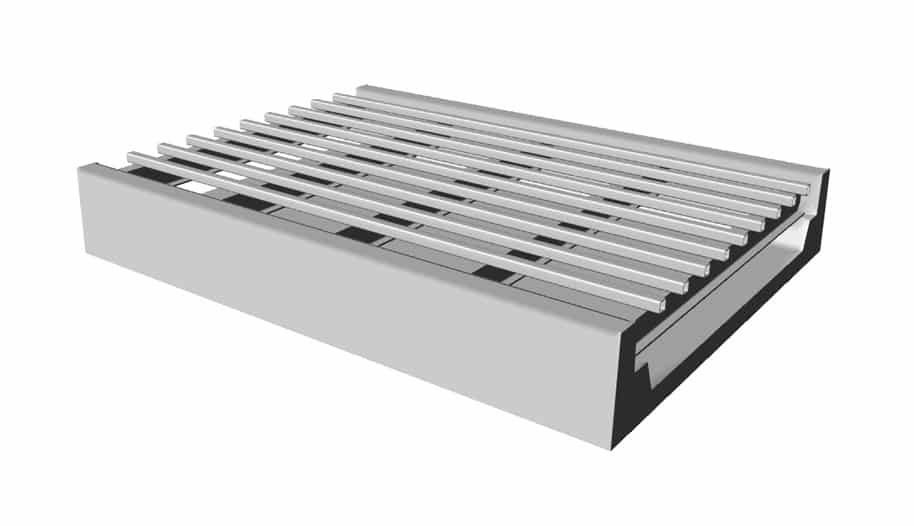 Grill With Parallel Metal Grates Over a Gray Rectangular Body — Graham's Precast Concrete Products Pty Ltd in Kyogle, NSW