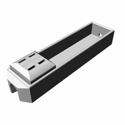 A Rectangular, Grey Power Strip With Four Outlets — Graham's Precast Concrete Products Pty Ltd in Kyogle, NSW