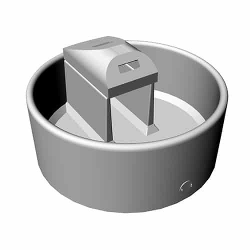 A Gray Cylindrical Container — Graham's Precast Concrete Products Pty Ltd in Kyogle, NSW