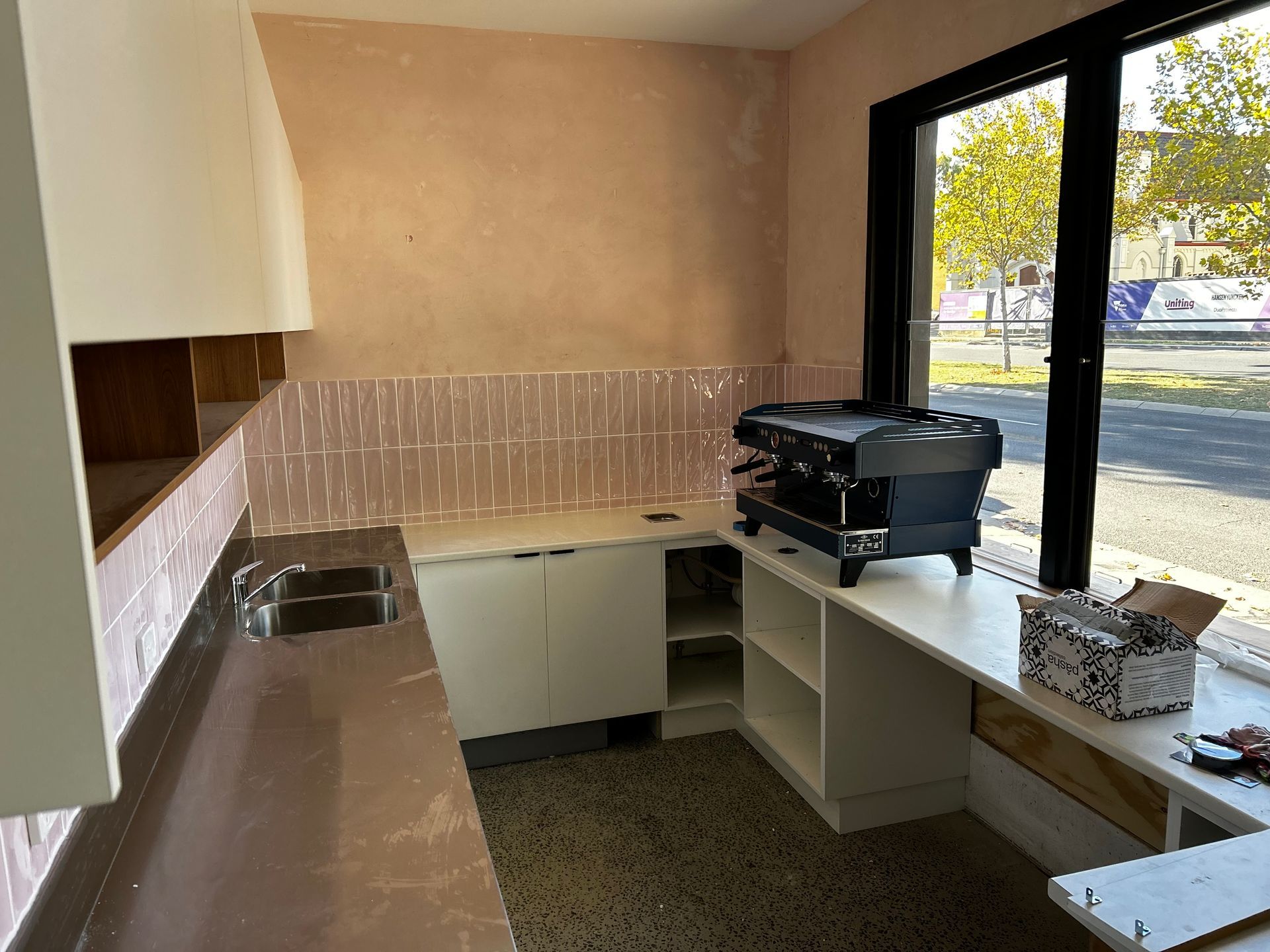 Interior of a Small Kitchen With Pink Walls —  2easy Property Maintenance in Bendigo, VIC