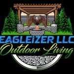 A logo for eagleizer llc outdoor living