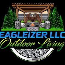A logo for eagleizer llc outdoor living