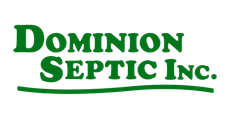 Dominion Septic Inc. logo in green text with a curved underline