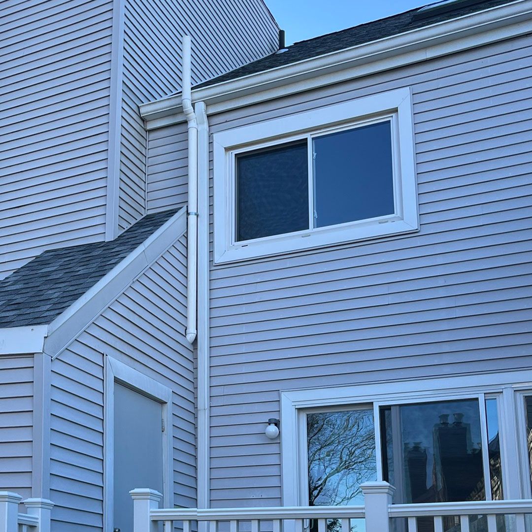 Vent pipe installed through external shed
