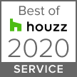 A logo for the best of houzz service in 2020.