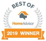It is a badge that says best of homeadvisor 2019 winner.