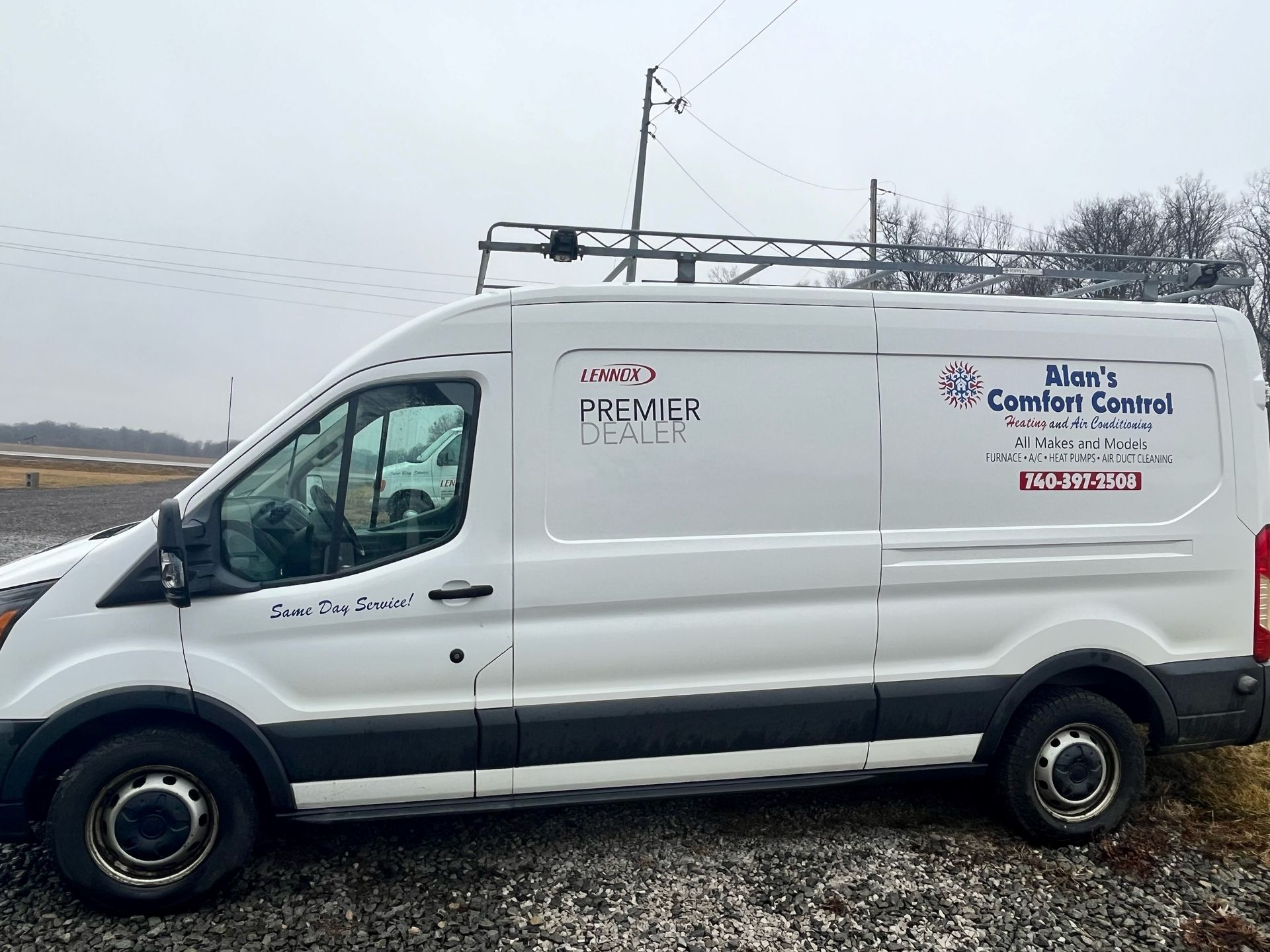Heating — Company Van in Knox County, OH