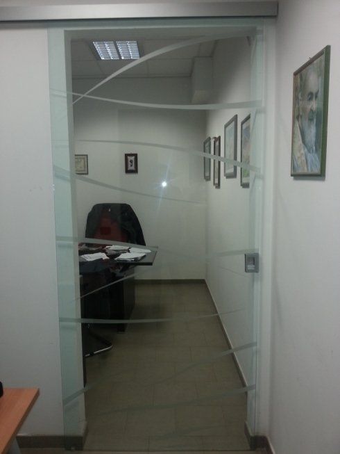 Porta in vetro serigrafata