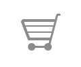A shopping cart in gray line art