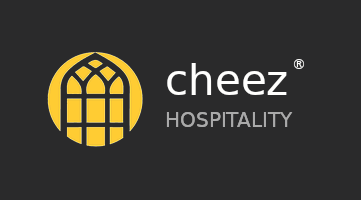 Cheez Hospitality logo,  boutique short-term rental operator Athens and Beirut