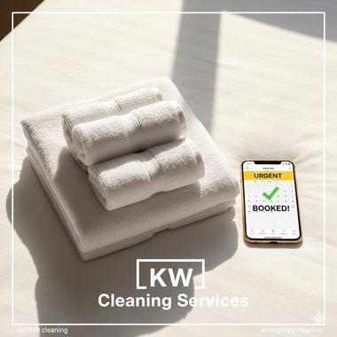 Clean white towels and a phone with a 