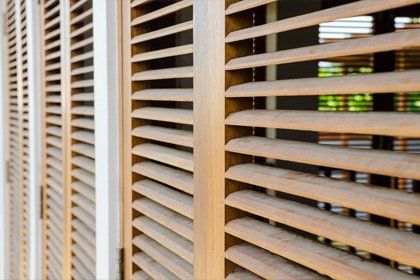 wooden shutter blinds